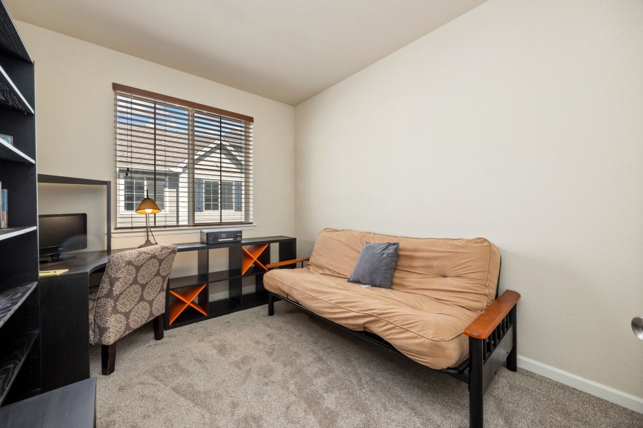 Welcome to this stylish and fully furnished townhome located in the highly desirable Park Meadows / Willow Creek area of Centennial. This south-facing home offers abundant natural light, modern finishes, and a layout designed for both comfort and convenience.
Interior Features
Main Level
•	Bright and open living room with fireplace, sofa seating, and wall-mounted TV.
•	Dining area with seating for six.
•	Chef’s kitchen featuring slab granite countertops, stainless steel appliances, and hardwood flooring.
•	Powder bath and direct access to the attached 2-car garage.
Upper Level
•	Primary Bedroom: King bed, walk-in closet, work desk, TV, and private balcony with seating.
•	Primary Bath: Dual vanities, soaking tub, and separate walk-in shower.
•	Second Bedroom: Queen bed and TV.
•	Third Bedroom: Large desk, shelving units, and a full-size futon (perfect as an office/flex space).
•	Secondary Bathroom: Large vanity with walk-in shower.
•	Laundry room conveniently located upstairs.
Outdoor & Community Highlights
•	Charming front patio with seating area.
•	Nearby there is a beautiful park with walking paths, pond, and fountain.
•	Walking distance to dining, shopping, and a nearby lake.
•	Just 0.5 miles to light rail & I-470, offering easy access across the Denver Metro area.
•	Quick drive to Park Meadows Mall, Lone Tree entertainment, and DTC.
Schools (Cherry Creek School District — all highly rated 9/10 by GreatSchools)
•	Willow Creek Elementary — 0.5 miles
•	Campus Middle School — 4.3 miles
•	Cherry Creek High School — 4.3 miles
