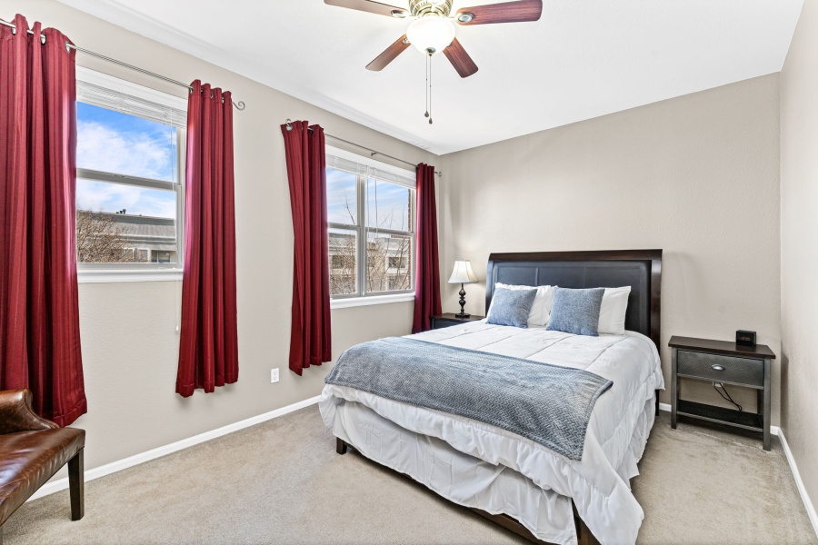 Clean and tastefully decorated 1 Bedroom/2.5 Bath 3-level townhome in Olde Arvada. Features a 2-car attached garage with tandem parking, fireplace, balcony, walk-in closet, and an office area with a desk. The washer and dryer are on the 3rd level.

The Water Tower Village community has a pool, hot tub, and gym.

Water Town Village is located close to RTD light rail, adjacent to Old Town Arvada and shopping center to its south. This area offers restaurants, shopping, specialty shopping, coffee shops, pizza parlors