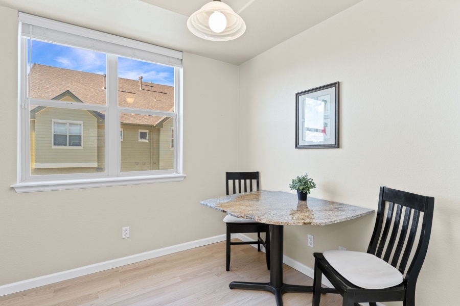 Clean and tastefully decorated 1 Bedroom/2.5 Bath 3-level townhome in Olde Arvada. Features a 2-car attached garage with tandem parking, fireplace, balcony, walk-in closet, and an office area with a desk. The washer and dryer are on the 3rd level.

The Water Tower Village community has a pool, hot tub, and gym.

Water Town Village is located close to RTD light rail, adjacent to Old Town Arvada and shopping center to its south. This area offers restaurants, shopping, specialty shopping, coffee shops, pizza parlors